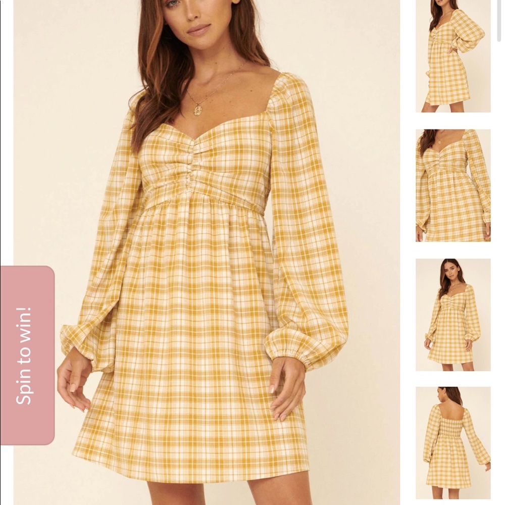 Plaid mini dress